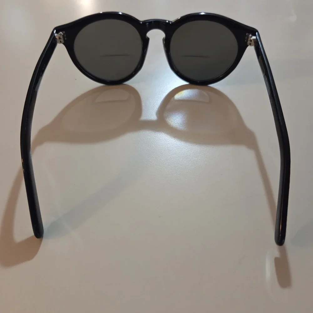 Vintage Style ERNEST HEMINGWAY 4725 Black 52/22 Sunglasses Round 3 Dot Shield‎